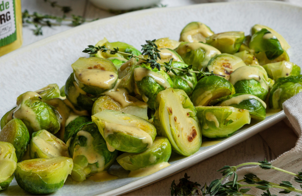 Maple Roasted Brussels Sprouts